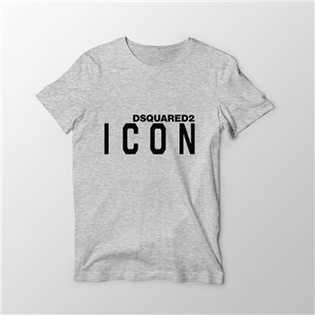 تیشرت پنبه ای طوسی ICON