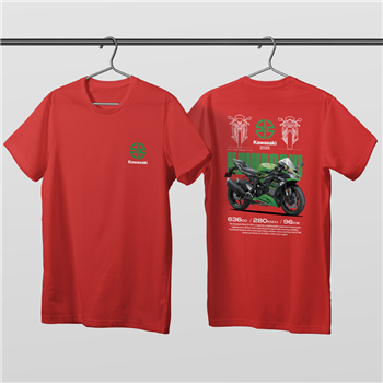 تیشرت پنبه ای قرمز کاوازاکی نینجا ZX-6R