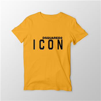 تیشرت پنبه ای زرد ICON