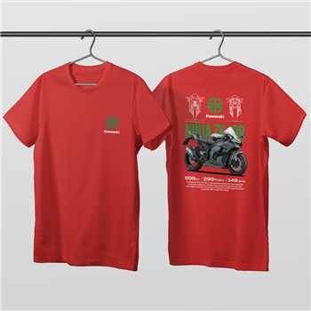 تیشرت پنبه ای قرمز کاوازاکی نینجا ZX-10R