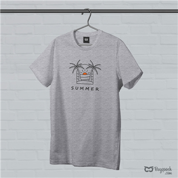 تیشرت پنبه ای طوسی summer