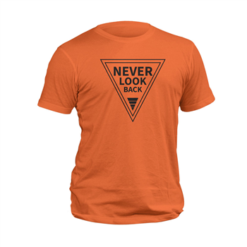 تیشرت پنبه ای نارنجی never look back