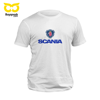 تیشرت پنبه ای سفید scania