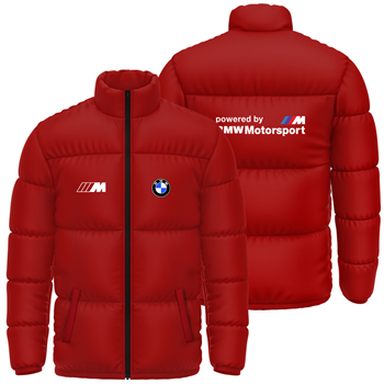 کاپشن پافر زمستانی قرمز BMW