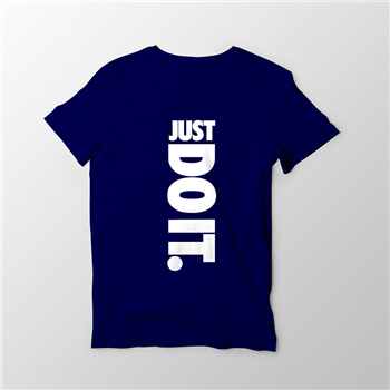 تیشرت پنبه ای سرمه ای Just Do IT