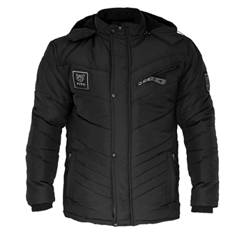 کاپشن مشکی بلند زمستانه 