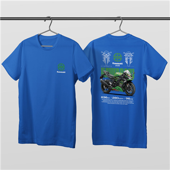 تیشرت پنبه ای آبی کاوازاکی نینجا ZX-6R