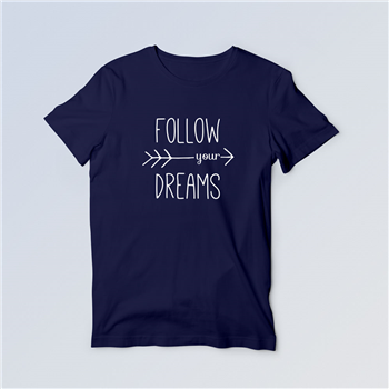 تیشرت پنبه ای سرمه ای Dreams