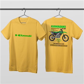 تیشرت پنبه ای زرد کاوازاکی KX 250F