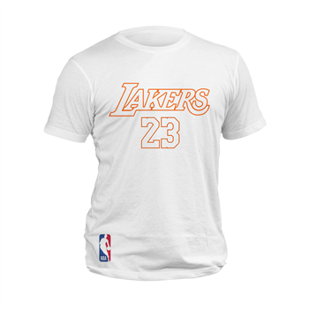 تیشرت پنبه ای سفید Lakers