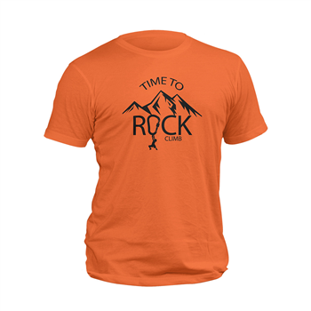 تیشرت پنبه ای نارنجی rock 