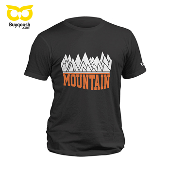 تیشرت پنبه ای مشکی mountain