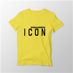 تیشرت پنبه ای زرد لیمویی ICON