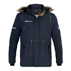 کاپشن زمستانه VIP سرمه ای bmw