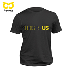 تیشرت پنبه ای مشکی this is us