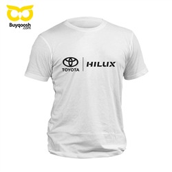 تیشرت پنبه ای سفید تویوتا Hilux