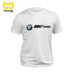 تیشرت پنبه ای سفید BMW POWER