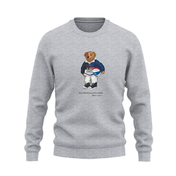 دورس پنبه ای طوسی ملانژ خرس پولو