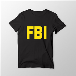 تیشرت پنبه ای مشکی FBI