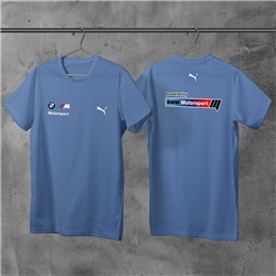 تیشرت پنبه ای آبی bmw motorsport