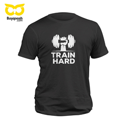 تیشرت پنبه ای مشکی train hard