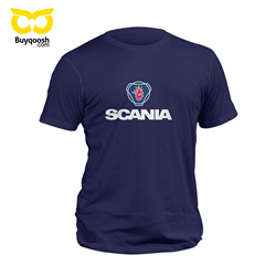 تیشرت پنبه ای سرمه ای scania
