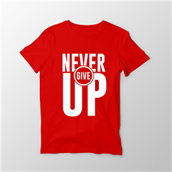 تیشرت پنبه ای قرمز never