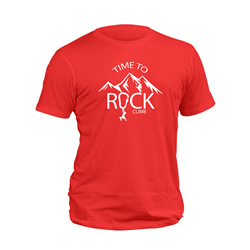تیشرت پنبه ای قرمز rock