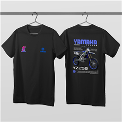 تیشرت پنبه ای مشکی یاماها YZ250