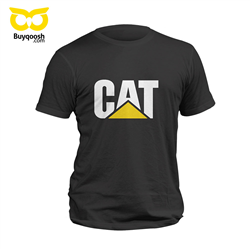 تیشرت پنبه ای مشکی cat
