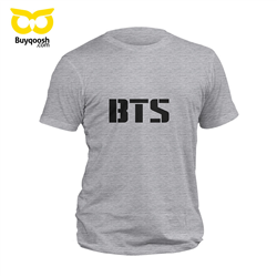 تیشرت پنبه ای طوسی BTS PW