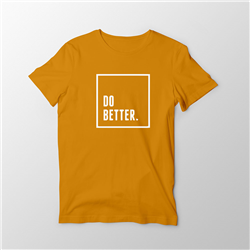 تیشرت پنبه ای زرد خردلی Do better