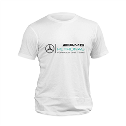 تیشرت پنبه ای سفید بنز petronas