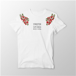 تیشرت پنبه ای سفید streeter