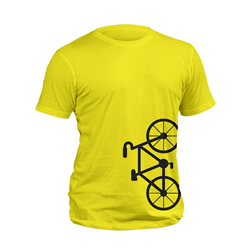 تیشرت پنبه ای زرد BIKE