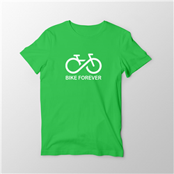تیشرت پنبه ای سبز Bike forever