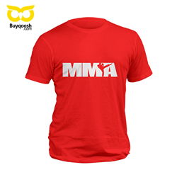 تیشرت پنبه ای قرمز MMA