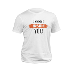 تیشرت پنبه ای سفید legend