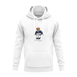 هودی پنبه ای سفید خرس پولو