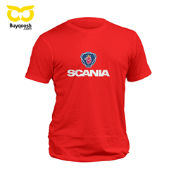 تیشرت پنبه ای قرمز scania