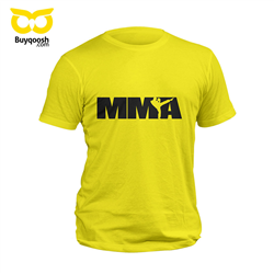 تیشرت پنبه ای زرد MMA