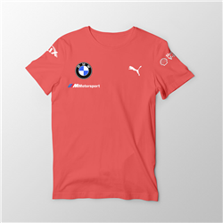 تیشرت پنبه ای صورتی پوما BMW