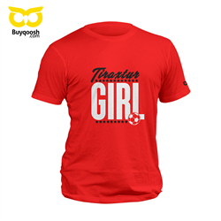 تیشرت پنبه ای قرمز تراکتور girl