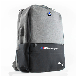 کیف کوله پشتی لپتاپ طوسی BMW