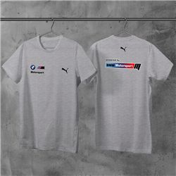 تیشرت پنبه ای طوسی bmw motorsport