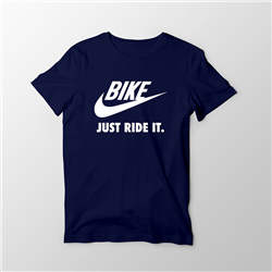 تیشرت پنبه ای سرمه ای Just Ride It