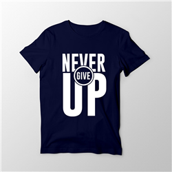 تیشرت پنبه ای سرمه ای never