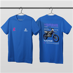 تیشرت پنبه ای آبی یاماها YZ250