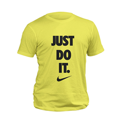 تیشرت پنبه ای لیمویی just do it