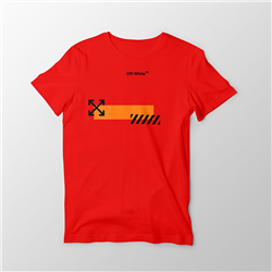 تیشرت پنبه ای قرمز OFF-WHITE